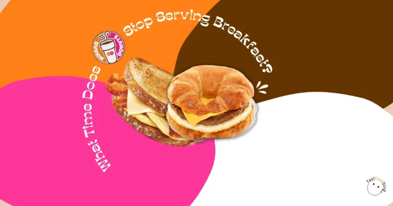What Time Does Dunkin' Donuts Stop Serving Breakfast?